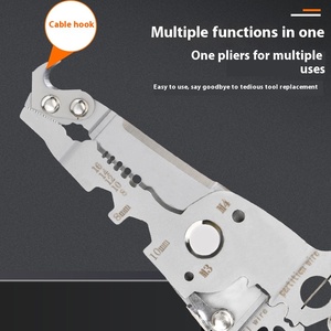 Thợ điện của đặc biệt đa chức năng có thể gập lại dây Stripper Kìm DIY lớp cầm tay công cụ cho lột và dây uốn tóc bồng - Product Image 5