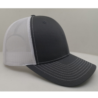 Topi Trucker Model 112 dengan merek kustom topi bisbol dalam kain dan poliester untuk olahraga grosir dengan Logo kosong dicetak