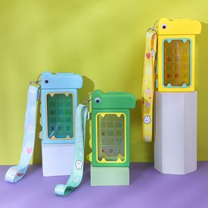 Cartoon Dinosaur Plastic Cup Telephone Strap For Children Gift 480ml - Product Image 2