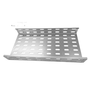 Goulotte de câblage perforée 200 mm en zinc, aluminium et magnésium, thermolaquée, pour station d'énergie, usage extérieur - Product Image 5