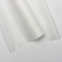Papier d'emballage cadeau biodégradable en PE simple face, imperméable, en coton laitier, feuilles de tissu, bouquets de cadeaux, artisanat en soie