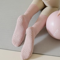 Chaussettes de sport de compression personnalisées de marque ODM pour hommes, chaussettes antidérapantes pour femmes, yoga, pilates, antidérapantes, OEM