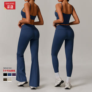 Conjunto de Yoga Zechuang para Mujer, Shorts y Top Deportivos de Poliéster Reciclado y Spandex, Ropa Deportiva para Primavera 2025 TZ8998 - Product Image 1