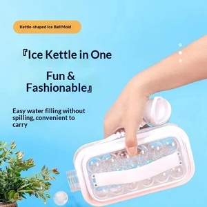 Wholesale Cross-border Ice Spherical Silicone Cube Mold Tray Cup Household <b>Freezer</b> Storage <b>Box</b> - Product Image 3