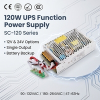 Alimentation UPS à sortie unique SC-120-12 SC-120-24 120W avec chargeur de batterie 13.8V 8A 27.6V 4A pour contrôle d'accès de sécurité
