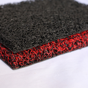 Hot Bán PVC Cuộn Dây Thảm Xe Với Spike Hoặc Móng Tay Ủng Hộ Màu Đỏ Đen Spaghetti Mat Ô Tô Sàn Mat Cuộn - Product Image 1