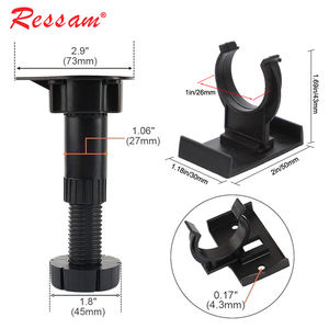 מטבח מתכווננת מתכווננת 100 מ "מ pp חומר שחור החלקה רהיטים רגליים 120 מ" מ פלסטיק לרהיטים - Product Image 4