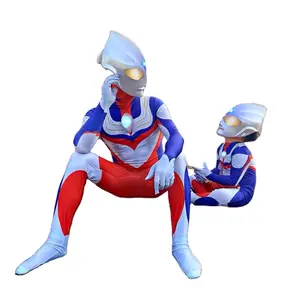 Tiga Ultraman Cosplay Kostuum Voor Volwassen Ultraman Podium Kostuums Voor Jongens Mannen Knappe Bodysuit Jumpsuit