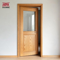 Porte en bois massif sur mesure, élégante, classique et moderne, best-seller de l'usine chinoise, pour villa et appartement