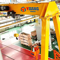 Grue semi-portique à double poutre à fréquence variable, usage intérieur/extérieur, pour usine de pierre
