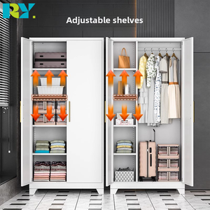 <span class=keywords><strong>Armoire</strong></span> de rangement en acier moderne verrouillable pour l'organisation du garage, systèmes muraux, maisons, buanderies, usage extérieur et scolaire - Product Image 2