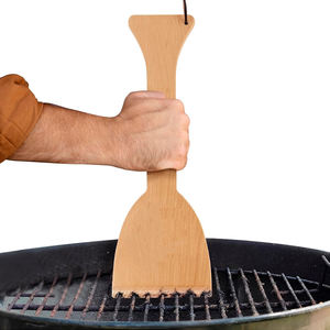 Raspador de Parrilla de Madera de Haya, Limpiador de Planchas, Herramienta de Madera Natural Segura y Gratuita para Parrillas Traeger y Otras - Product Image 1