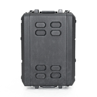 Flight case pour amplificateur en PE, profondeur 390 mm, 19 pouces, avec filet et mousse, personnalisable OEM/ODM, garantie 3 ans