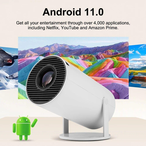 Android 12 <strong>LED</strong> Portable <strong>Smart</strong> <strong>Projector</strong> 720P Full HD with Built-in Speakers <strong>WiFi</strong> for Bluetooth Home Theater Low Price - Product Image 4