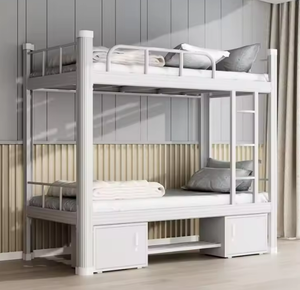 Lit pliant en acier pour usage scolaire, vente directe usine, mobilier de maison, mobilier de chambre, lit superposé en métal ou en acier laminé à froid - Product Image 1