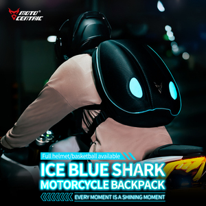 Sac de selle de moto extensible MOTOCENTRIC, coque rigide lumineuse, accessoire pour moto, sac à bagages, sac à casque - Product Image 2