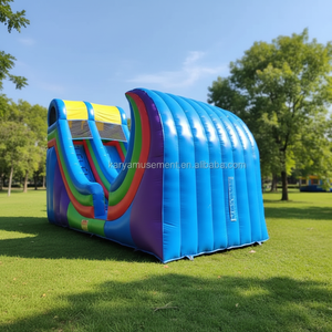 Scivolo d'Acqua Gonfiabile Gigante da Esterno 21ft Wild Rapids <span class=keywords><strong>per</strong></span> Adulti, Mezzo Tubo in <span class=keywords><strong>PVC</strong></span> <span class=keywords><strong>per</strong></span> Uso Residenziale - Product Image 4