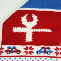 Personalisierter Logo-Schal für Fußball-Weltmeisterschafts-Teams und Vereine, doppelseitiger Fan-Weihnachts-Strickschal, Jacquard-Souvenir-Schal
