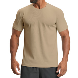 Camiseta Deportiva Casual para Hombre, Primavera-Verano 2026, 100% Poliéster, Transpirable, de Secado Rápido, Color Sólido, para Fitness - Product Image 2