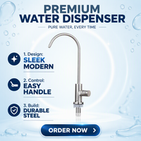 Robinet d'eau manuel à connexion rapide en acier inoxydable de haute qualité, rotation à 360°, résistant à la rouille, garantie 3 ans