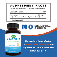 Service OEM de Marque Blanche : Fabricant de Suppléments de Magnésium 100% Chélaté Purifié pour le Soutien Osseux, Cardiaque, Musculaire et Immunitaire des Adultes