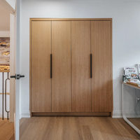 Système de placard modulaire de luxe moderne minimaliste de style italien haut de gamme pour chambre à coucher
