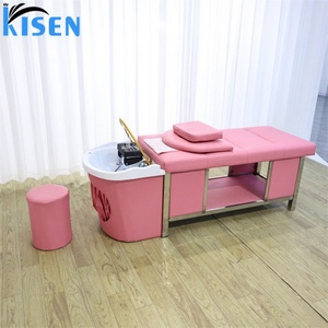 Kisen Stationary Shampoo Unit with Professional Plumbing Connection Ensures Maximum Water Pressure for Ultimate Head Spa - Product Image 1