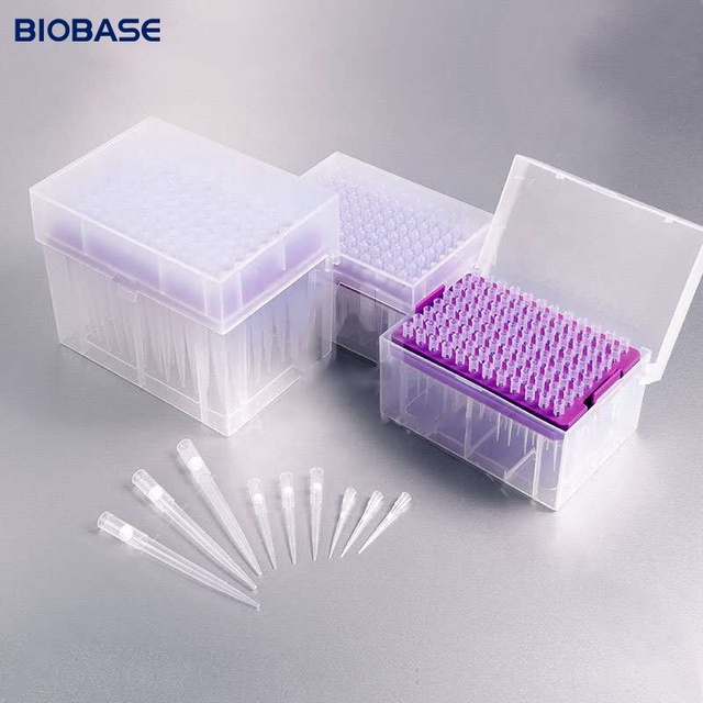 BIOBASE China 1000 Microlitre Pipette Tips RNA/ DNA-free PCR Laboratory Sterile Tips With Filter