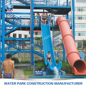 Équipements d'amusement aquatique sur mesure, luges pour petits parcs à thème, luges en fibre de verre, toboggans aquatiques en forme de canon - Product Image 6