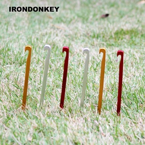 IRONDONKEY 18CM Exterior Ultra Ligero y Ultra <span class=keywords><strong>Duro</strong></span> Aluminio Piso Clavos Tienda Clavos <span class=keywords><strong>Camping</strong></span> Accesorios - Product Image 5