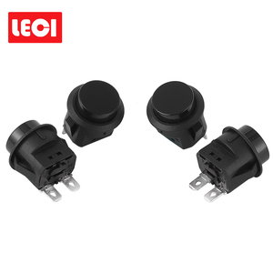 Saklar Rocker Bulat LED Kustom Pabrik dengan Lampu, Tombol Tekan 2-Pin dengan Kunci Reset untuk Peralatan Rumah Tangga 250V 16A 1NO1NC - Product Image 6