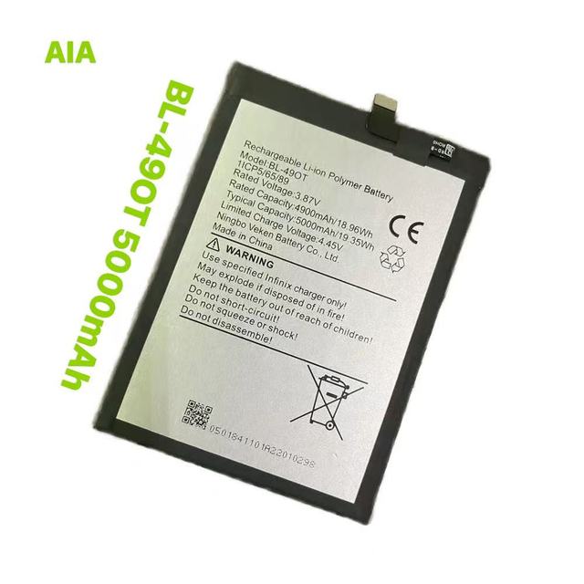 Mobile Phone Battery Original BL-49OT 5000mAh Mobile Battery for Tecno Mobile Phone Battery Replacement Stock Available