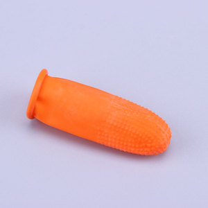 Orange Thick Anti-Slip Industrial Latex <strong>Finger</strong> Cot / <strong>Finger</strong> <strong>Stall</strong> - Product Image 3