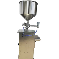 Vente directe usine – Machine verticale semi-automatique à piston simple tête pour liquides (crème, miel, shampoing, eau) avec trémie (5-1000 ml)