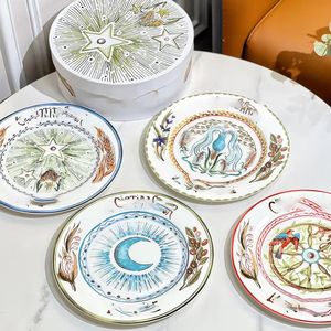 Factory Supply D Series Moon and Sun Royal Luxury <b>Bone</b> <b>China</b> Porcelain Enameled Stocked Dinnerware <b>Sets</b> - Product Image 1