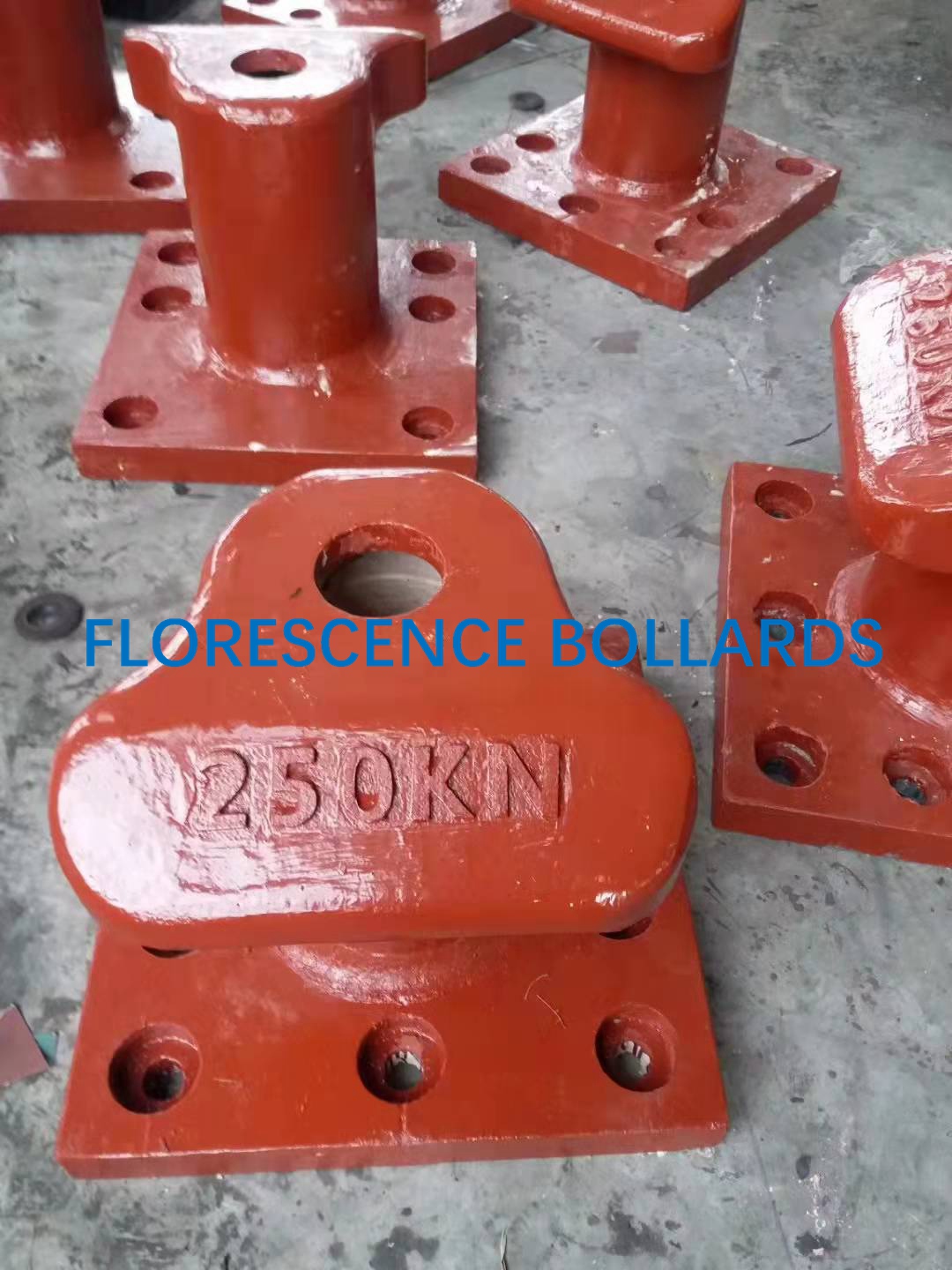 Cast Iron Marine Mooring Bollard Tee Head Type ISO Standard