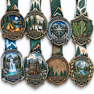 Medallas deportivas personalizadas de aleación de zinc con logotipo 3D al por mayor, medallas metálicas personalizadas con cinta para eventos - Product Image 5