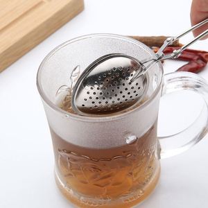 ที่กรองชาสแตนเลส ที่กรองกาแฟ ที่กรองเครื่องเทศ ที่กรองชาแบบมีด้ามจับ ที่กรองชาแบบลูกบอล อุปกรณ์ชงชาสำหรับใช้ในบ้านและครัว - Product Image 5
