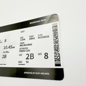 Tarjeta <span class=keywords><strong>de</strong></span> embarque personalizada <span class=keywords><strong>para</strong></span> atracciones turísticas, <span class=keywords><strong>avión</strong></span> térmico, evento aéreo, entrada - Product Image 3