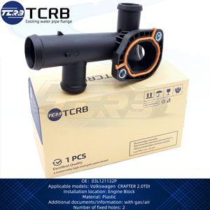 TCRB 03L121132P Jaahdytysnesteen Laippa <span class=keywords><strong>Takana</strong></span> Brides de liquide de refroidissement avec joint arrière pour VW Crafter 30-50 Bus/box 2E 2F 2.0 - Product Image 2