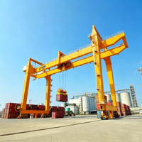 Grue portique montée sur rail à commande PLC pour équipement de terminal de conteneurs portuaires
