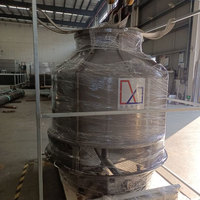 Tour de refroidissement industrielle à contre-courant ouverte MASTER COOLING avec tête de pulvérisation remplie de PVC, buse, bouteille, noyau en matériau FRP et pompe à moteur