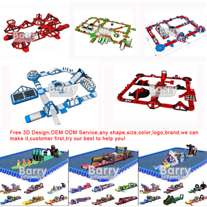 Parc aquatique gonflable commercial à eau libre, avec plusieurs combinaisons de jeux sportifs - Product Image 4