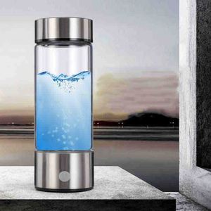 Bouteille d'eau hydrogénée portable en verre rechargeable alcaline - Product Image 3