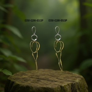 Boucles d'oreilles pendantes tendance E350-E200-0315P - Product Image 3