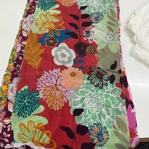 Vintage 130 GSM Digital Printed Natural <b>Crepe</b> Fabric for Women's Summer Dress Fabric Garments Sewing & Dressmaking Great Price - Product Image 1