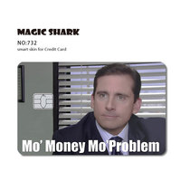 Magic Shark 3M Matériel imperméable personnalisé pour carte de débit et de crédit, autocollant pour carte bancaire OEM, design multiple, personnalisé