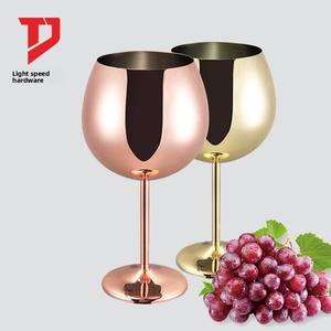 แก้วไวน์แดงสแตนเลส 304 ทรงกลม ทนทานต่อการตกกระแทก ชุดแก้วไวน์ ดีไซน์สร้างสรรค์ แก้วค็อกเทล - Product Image 4