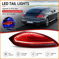 Para Porsche Panamera 970 2010-2013, Luces Traseras LED Secuenciales Dinámicas de Alta Gama, Estilo Facelift 2016, Color Negro y Rojo, Plug and Play