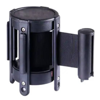 Barrière de file d'attente rétractable avec cassette de ceinture de 2 mètres, 3 mètres, 5 mètres